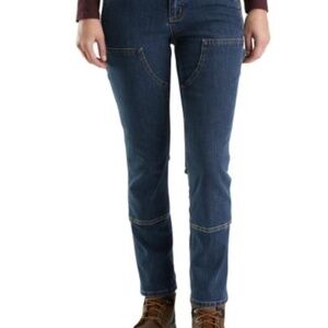 Carhartt Women's Relaxed Fit Rugged Flex® Double Front Jean -sz 14 short